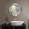 Ketcham 24 "H x Frosted Glass Edge Mirror, LED Mirror ORB-24P